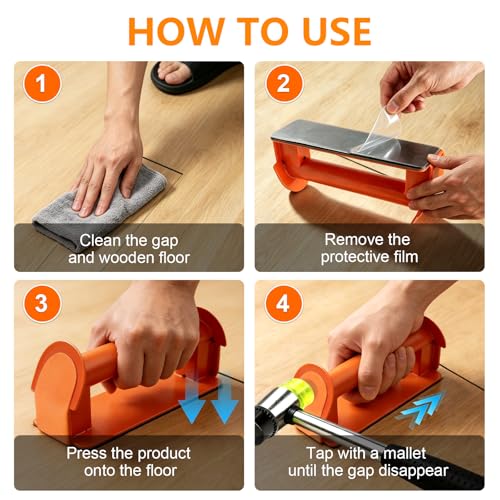 Heavy Duty Iron Floor Gap Repair Tool Kit,Flooring Tool to Close Gaps
