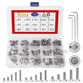 150Pcs 304 Stainless Steel Flat Head Torx Security Machine Screws Tamper Resistant Screw Assortment Set, M3 M4 M5 with 3 Wrench(T10 T20 T25)