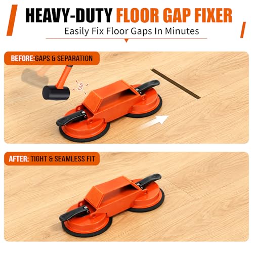 Floor Gap Fixer Tool with Suction Cup,Laminate Floor Gap Repair Kit