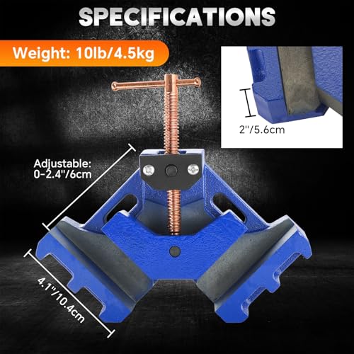 2 Pack Cast Iron Welders Angle Clamp Two Axis 90 Degrees