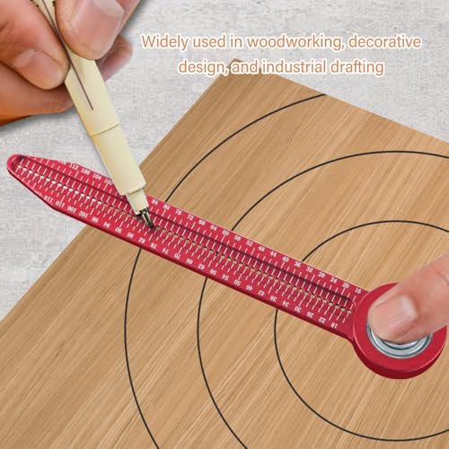 Aluminum Alloy Scriber 146mm - 360° Rotating Carpenter Tool for Woodworking and Drafting, Precision Marking Gauge
