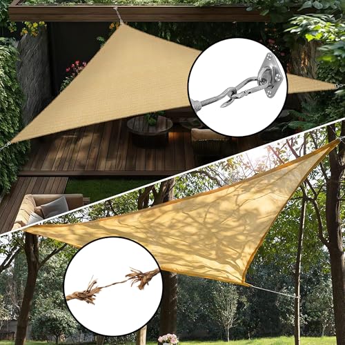 YOFIT 40 Pcs Shade Sail Hardware Kit, 5 Inch Outdoor Sun Sail Accessories, 304 Stainless Steel Turnbuckles & Brackets for Triangle/Rectangle Sails, Patio Canopy Installation Hardware Set Waterproof - size: 5 inch 40 pcs