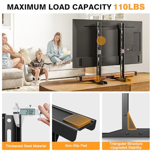 TAVR Universal Table Top TV Stand Mount, TV Legs for Most 20-75 Inch TVs - size: 20-75 inch
