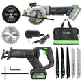 GALAX PRO Cordless Circular and Reciprocating Saw Combo Kit - style: 4-1/2"Cordless Circular Saw Combo Kit