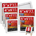 6Packs Mini Stretched Canvases for Painting with 3x5”, 4x4”, 4x6”, 5x5”, 5x7”, 6x6”, Painting Canvas for Oil & Acrylic Paint. - size: 6 Packs - 6 Sizes (1 of Each)