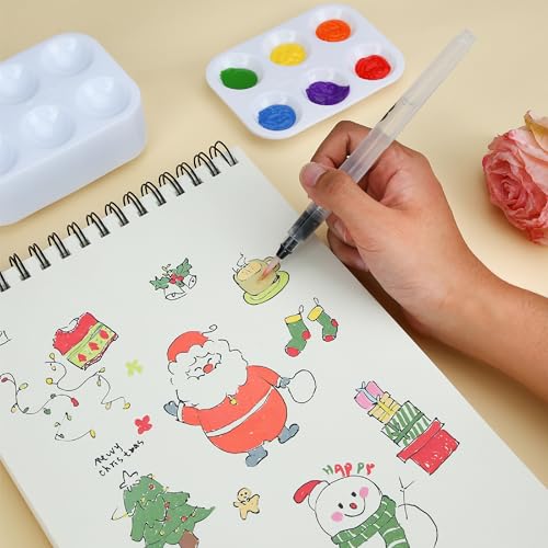 Mr. Pen- Plastic Paint Palette, 30 Pack, 6 Wells