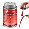 Liquid Electrical Tape 4oz Waterproof Liquid Tape Electrical Insulating Glue with Brush Cap, High Temperature Resistant Flexible Rubber Coating for Wires Cables, Plug, Automotive(Red) - color: Red