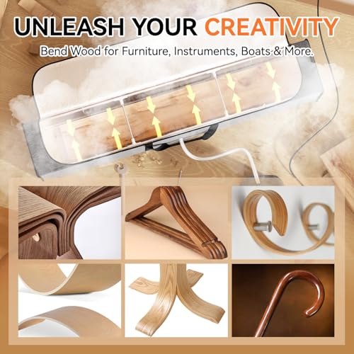 53" Large Foldable Steam Box,Wood Steamer Box for Bending Wood - size: Small