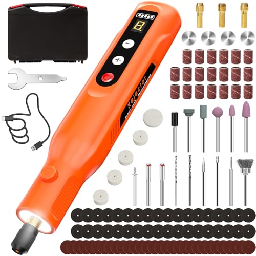 Cordless Rotary Tool Kit 113 Pcs, 5-Speed for 3D Printer Sanding