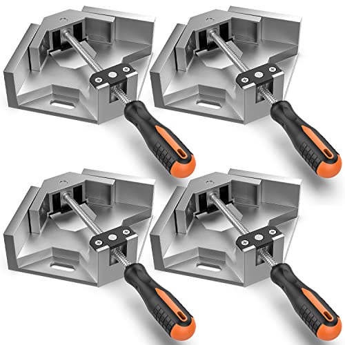 Housolution Right Angle Clamp, [4PACK] 90° Aluminum Alloy, Silver Gray - color: Silver Gray