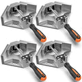 Housolution Right Angle Clamp, [4PACK] 90° Aluminum Alloy, Silver Gray - color: Silver Gray