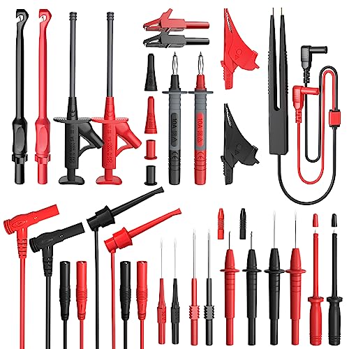 Goupchn 25PCS Silicone Multimeter Test Leads Kit for Electrical Testing - style: 25PCS