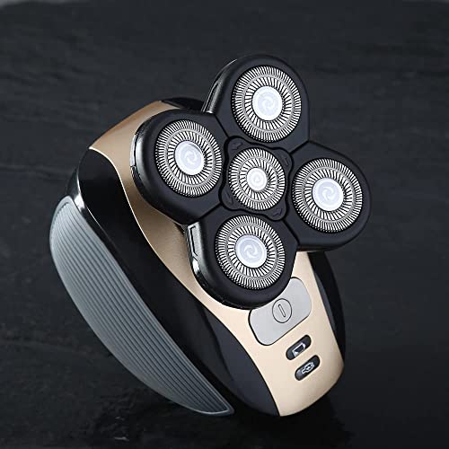 Universal 3 PCS 5 Blades Head Shaver Replacement Heads for Mainstream Shaver Brands, Eelectric Shaver Replacement Replacement Blades (1 Gold + 2 Silver) - color: 1 Gold + 2 Silver