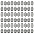 Conduit Connectors, 1/2 Inch, Straight, Grey, 60-Pack - size: 60-Pack