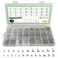 1150Pcs 304 Stainless Steel Metric Micro Screws Nuts Assortment, M1 M1.2 M1.4 M1.6 M1.7 M2 M2.5 M3 Sizes, Phillips Pan Head, Fully Threaded Kit for Arduino, RC Models, Electronics, DIY Projects - size: M1/1.2/1.4/1.6/1.7/2/2.5/3-1150Pcs