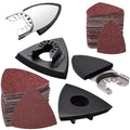 FOWOK 104Pcs Oscillating Tool Sanding Pads Kit for Finishing Detail Sanding - style: 104Pcs