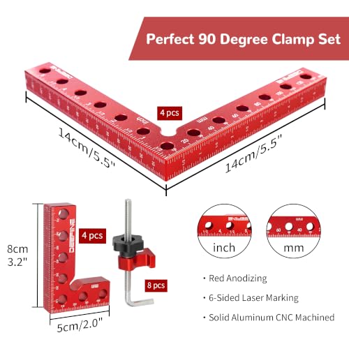 Corner Clamps for Woodworking, 8-Pack 90 Degree Right Angle Clamps - style: 8-Pack