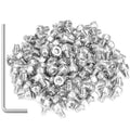 105 Pieces M4 x 5mm Socket Head Cap Screws, Thread Pitch 0.7mm, Sutemribor M4 Screws, 304 Stainless Steel, Fully Threaded, Silver - size: M4 x 5mm, style: Socket Head