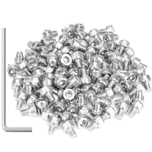105 Pieces M4 x 5mm Socket Head Cap Screws, Thread Pitch 0.7mm, Sutemribor M4 Screws, 304 Stainless Steel, Fully Threaded, Silver - size: M4 x 5mm, style: Socket Head