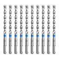 toolant Masonry Drill Bit,SDS Plus Rotary Hammer Drill Bits Set for 3/8" x6inch 10pcs,Carbide Tipped 2-Cutter for Concrete,Masonry and Brick - size: 3/8"-10PCS(6")