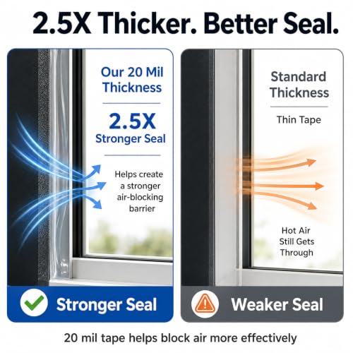 SWRT Window Sealing Tape, 2 in x 33 ft, 20 Mil Thick, AC Insulation Seal