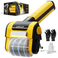 Electric Grill Brush, Grill Cleaner with LED Light, with 800 RPM Motor, Heavy Duty Grill Cleaning Tool, Personalized Grill Gift s for Dad (Yellow) - color: Yellow