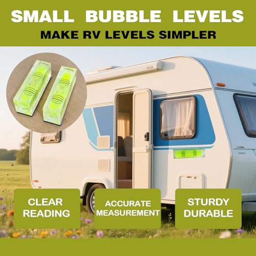 4-Pack Magnetic Mini Bubble Levels, 52 mm, Three-Line Vials