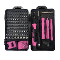 Professional 115-in-1 Precision Screwdriver Set, Pink - color: Pink and Black