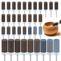 36Pcs Sanding Drums for Dremel, 1/8" Shank 180-3000 Grit – Wood/Metal/Stone