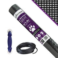 Saint-Gobain ADFORS Pet-Resistant Door & Window Screen Repair/Replacement Kit, 36 inches x 84 inches Charcoal Mesh with Spline/Rolling Tool & Spline -For DIY Window & Door Screens, Tear-Resistant