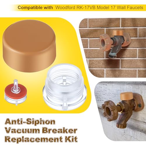 2 Pack Vacuum Breaker Float Kit, Vacuum Breaker, Anti Siphon Valve Repair Kit, Vacuum Breaker Repair Kit Compatible with Woodford RK-17VB Model 17 Wall Faucets for Anti Siphon Valves