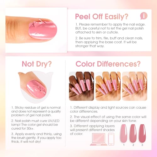 ROSALIND 30pcs Jelly Gel Polish Set, 26 Colors Translucent Nude Pink Gel | Sheer Gel Nail Polish Set with Matte Glossy Glitter Effects, Nails with Base Gel Top Coat, Salon DIY Home - color: Colorful Jelly
