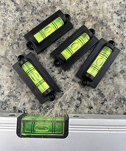 5Pcs RV Standard Level with Mounted Ear Bubble Spirit Levels for Leveling Camper, RV Travel Trailer, Car Camping, Turntable, TV Mounts, Phonograph, Tripod - size: Style C, Non-Magnetic
