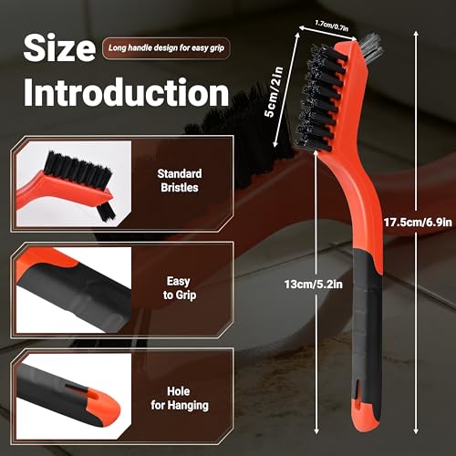 12 Pieces Nylon Brush Set, Nylon bristles - color: Nylon