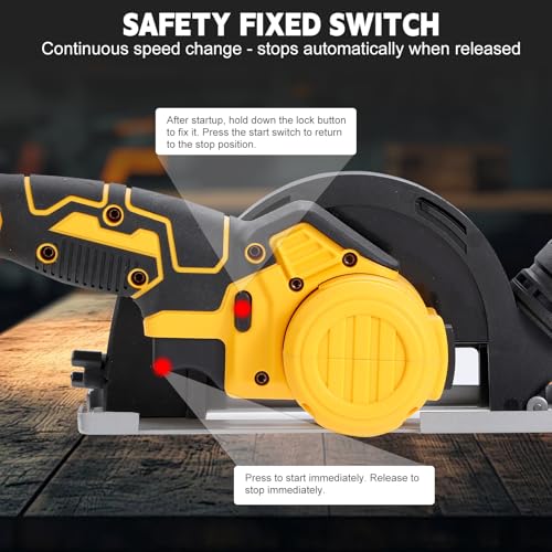 Brushless Mini Circular Saw for DEWALT 20V Battery, 2-in-1 Cutter & Grinder