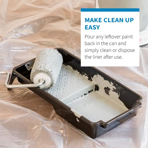 PD 4 Inch Paint Roller Tray and Liner Bundle, 12-Pack, Deep Pocket - color: Bundle (Mixed) – 12 Pack, size: 4-inch