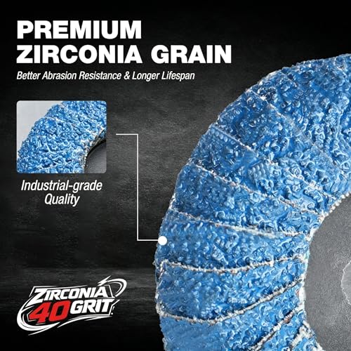 EZARC Zirconia Flap Disc Set, 2 and 3-Inch 40 Grit, 10PCS - size: 40Gr 10P