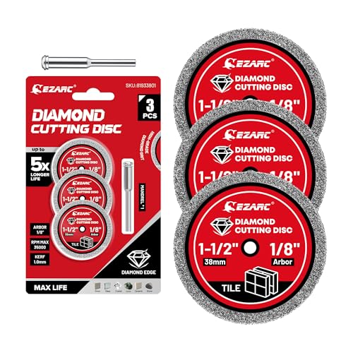 EZARC 1-1/2 Diamond Tile Cutting Wheels Durable, 3-Pack