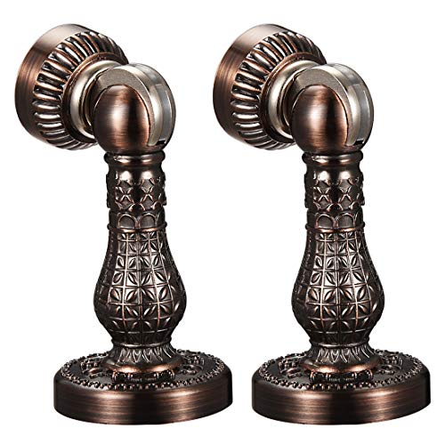 uxcell 2PCS Retro Door Magnetic Catch Holder Stopper Doorstop Zinc Alloy