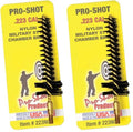 Pro-Shot Products Chamber Brushes: Bronze/Nylon/Stainless, Brass Core, Dual-Diameter & Standard Designs, Star/Locking Lug Recess Compatible, Solvent-Safe, Made in USA - size: .223 CAL (Nylon) (Pack of 2)
