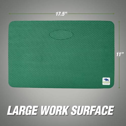RUGGED RHINO Extra Thick Foam Kneeling Pad for Gardening, Pine Green - color: Pine Green