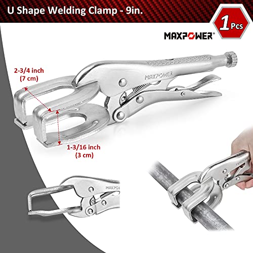 MAXPOWER 15-Piece Locking Pliers & Welding Clamps Set with Tool Bag