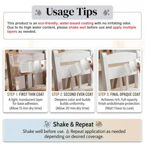 White Touch-Up Paint for wood, Doors, Cabinets & Furniture 6.35 fl oz - color: White