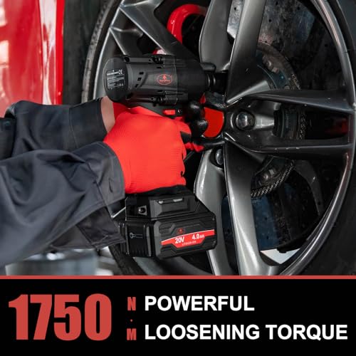 AEROPRO TOOLS Cordless Impact Wrench Kit, 1290 Ft-Lbs Cordless Drill