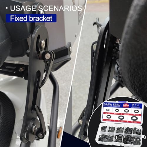 350pcs Black Nylon Flat Round Washer Spacer,7 Sizes M2-M8 Black Flat Washers Assortment Kit,Countersunk Plastic Spacer Thickness Gasket Ring Hardware Tool Fastener for Screw M2 M2.5 M3 M4 M5 M6 M8