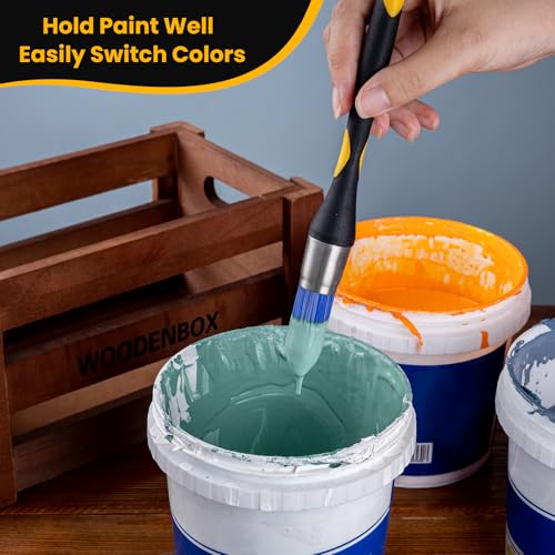 Trim Paint Brush, 0.7 Inch, 3 Pack, Small Round Paint Brushes - size: 0.7 Inch Round, 3 Pack