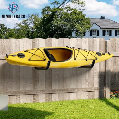 4 Pack Kayak Wall Mount Rack, 120 LBS Capacity