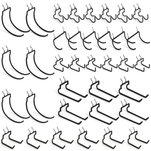 INCLY 36 Pack 1/4" Pegboard Drill Holder Tool Utility Hooks - size: 36 Pack