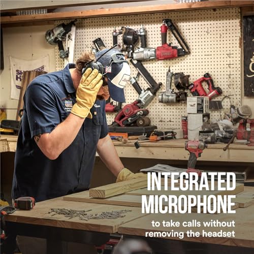 3M WorkTunes Connect + AM/FM Wireless Hearing Protector with Bluetooth