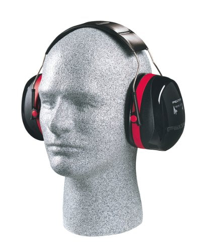 3M H10A Peltor Optima 105 Series, Earmuff, Headband, 1" x 1" x 1", Black/Red